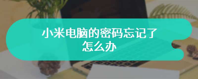 小米电脑的密码忘记了怎么办 该怎么解决