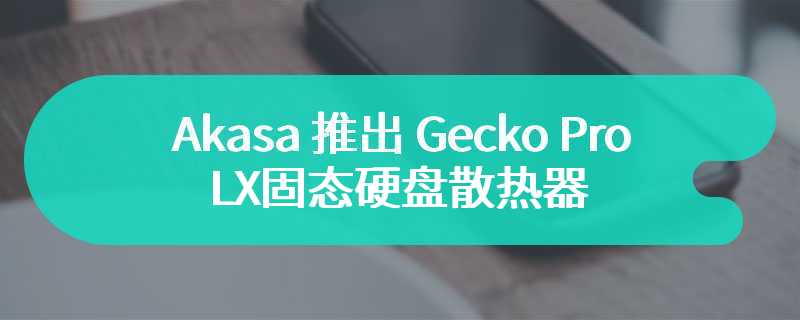 Akasa 推出 Gecko Pro LX固态硬盘散热器 能够支持 M.2 2280尺寸SSD