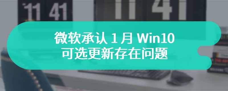 微软承认 1 月 Win10 可选更新存在问题：影响企业用户，已公布临时解决方案