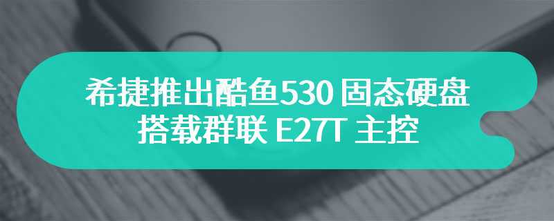 希捷推出酷鱼530 固态硬盘 搭载群联 E27T 主控