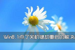 Win8.1按了关机键却重启怎么回事