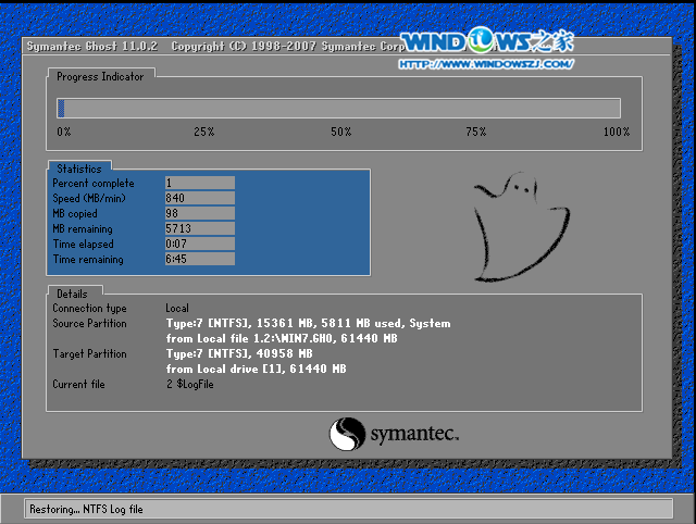 详细介绍雨林木风win764位旗舰版怎么安装(5)