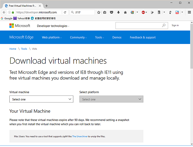 Hyper-V汇入Windows 10虚拟机器