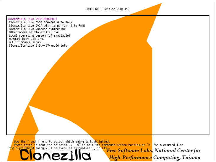 clonezilla备份Windows 11